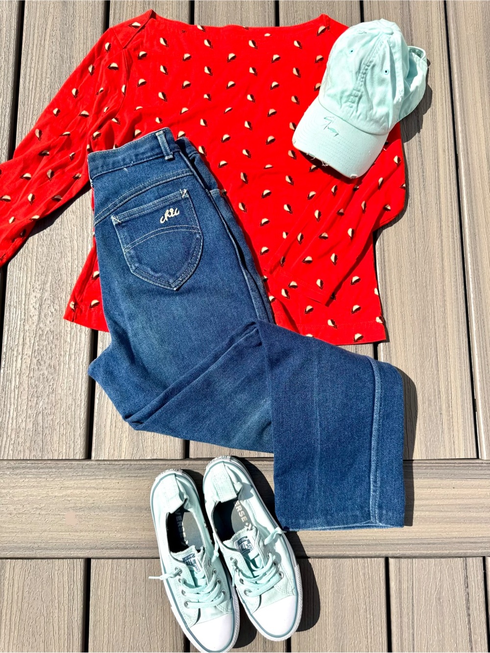 chic Dark Blue Straight-Leg Jeans